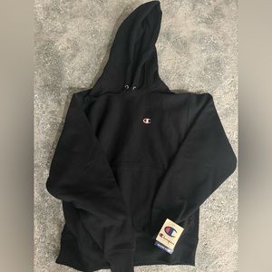 NWT Men’s Champion reverse weave hoodie. Size M. Black